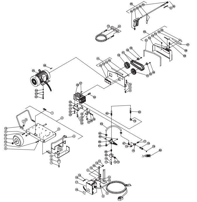 MITM CW-4004-0ME3 pressure washer parts